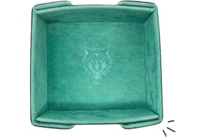 Norse Foundry Magnetic Folding Dice Tray - A Portable Option for Quieter Dice Rolling, or Dice Games, Perfect for Dice Enthusiasts, Playing Cards, RPG Players, and Dice Collectors (Green)