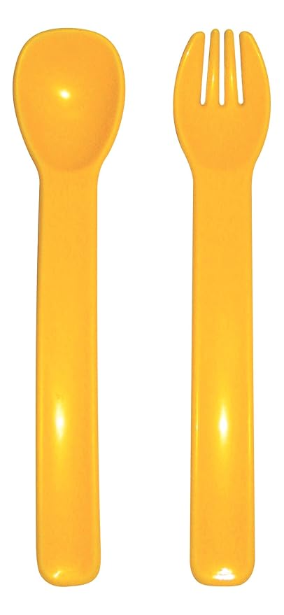 Littles Baby Fork and Spoon (Colors May Vary)