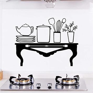 Creativa Placa De La Tabla Tetera Herramientas Negro Tatuajes De