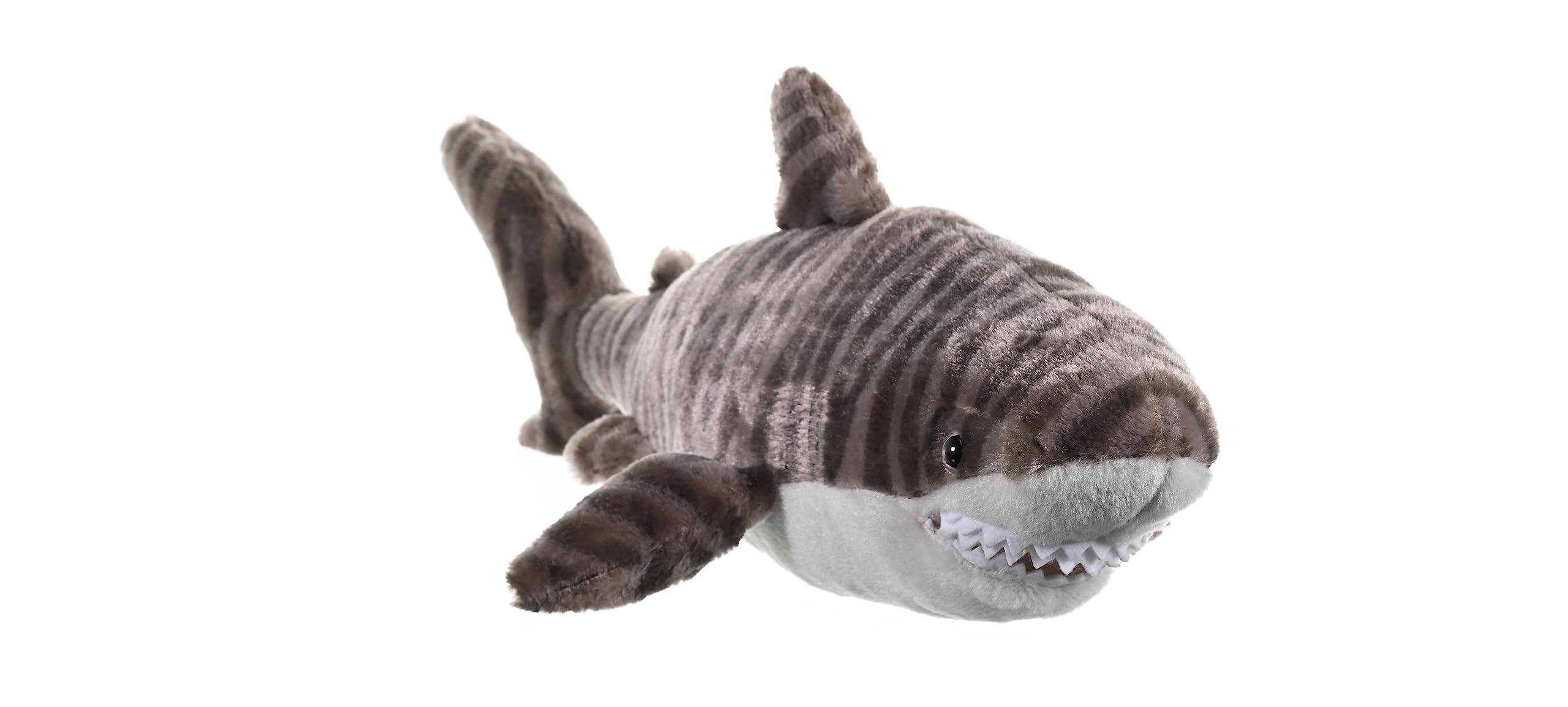 Wild Republic Tiger Shark Plush Soft Toy, Cuddlekins Cuddly Toys, Gifts for Kids 30 cm