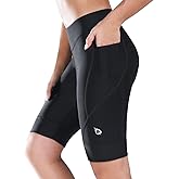 baleaf Women's Bike Shorts 4D Padded Cycling Spinning Road Bike Pockets Wide Waistband UPF50+