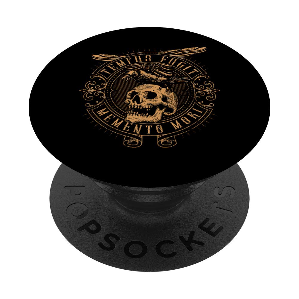 Tempus Fugit Memento Mori Latin Phrase PopSockets Swappable PopGrip