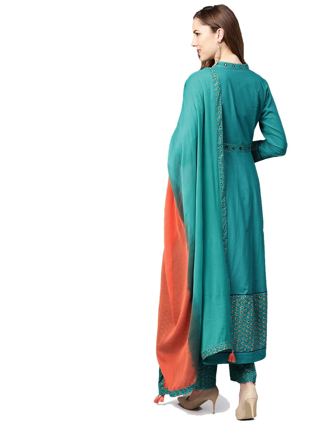 rain & rainbow women's cotton straight salwar suit set (pack of 3)