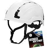 GE Safety Helmet: ANSI Type 2, Advanced Impact Technology, Ultra Comfortable Memory Foam, Heat Stress Reduction, Compatible with Accessories, Class C (Vented) & Class E (Non-Vented) OSHA Approved