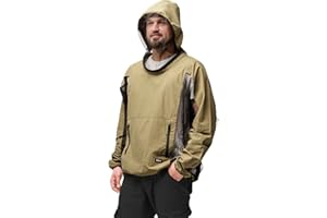 Relexit Mosquito Jacket, Durable Bug-Proof Jacket with Adjustable Hood & Pocket, Summer Mosquito Suit Outdoor Proof Clothing