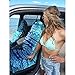 Seat Hoody: Post-workout Car and Truck Seat Cover Protector. Universal Fit, Machine Washable, Grippy Nonslip Backing Technology. After a Workout, Hot Yoga, Beach Seat Protection (Aqua Arrow)