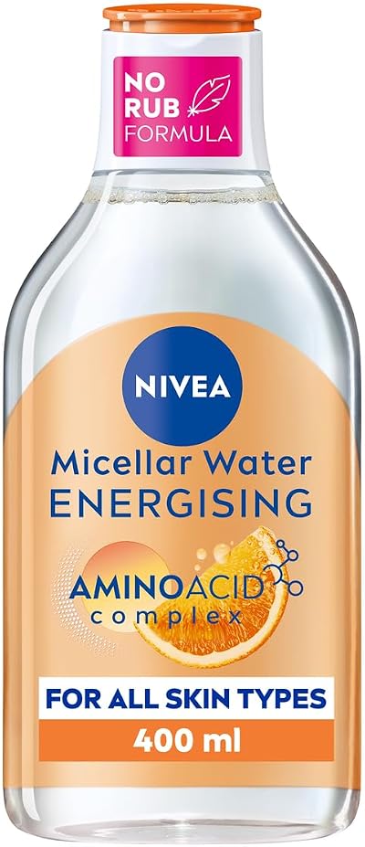 NIVEA Micellar Water Energising 400ml Cleansing Water with Vitamin C