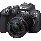Canon EOS R10 RF-S18-150mm F3.5-6.3 is STM Lens Kit, Mirrorless Vlogging Camera, 24.2 MP, 4K Video, DIGIC X Image Processor, High-Speed Shooting, Subject Tracking, Compact, for Content Creators Black