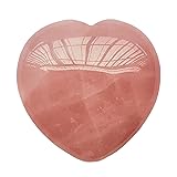 Bacatgem 1 Pcs Natural Rose Quartz Palm Worry