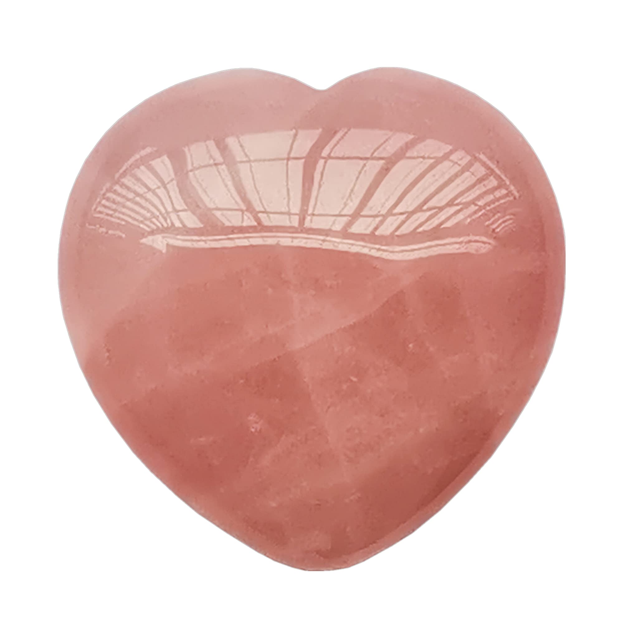 Bacatgem 1 Pcs Natural Rose Quartz Palm Worry