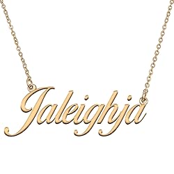 HUAN XUN Customized Custom Simple Any Name Necklace