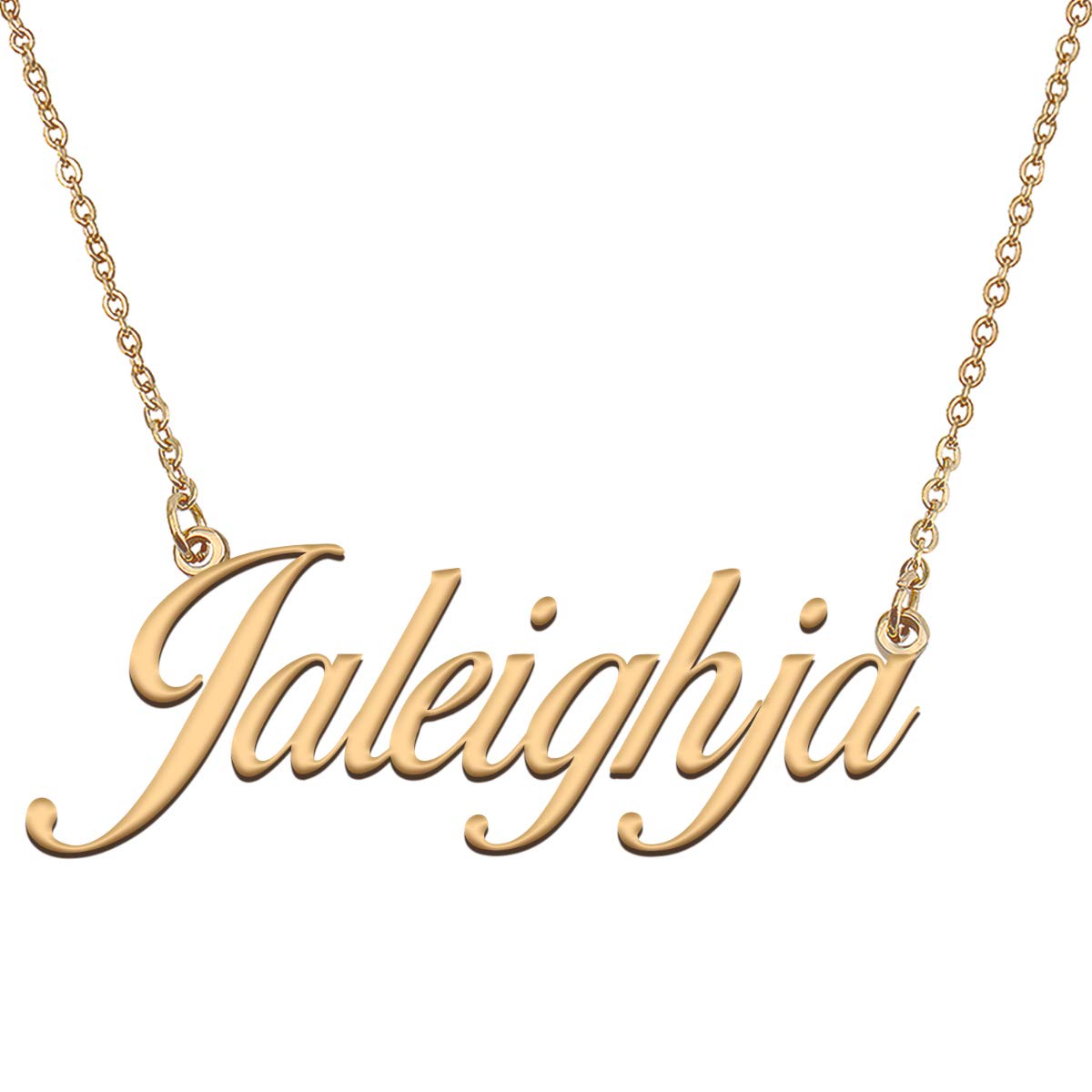 HUAN XUN Customized Custom Simple Any Name Necklace