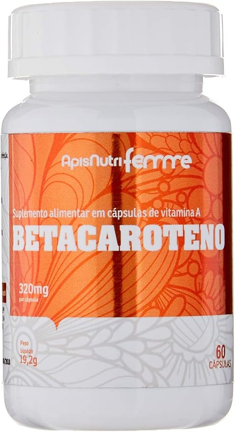 Betacaroteno 320mg (60caps), Apisnutri por Apisnutri