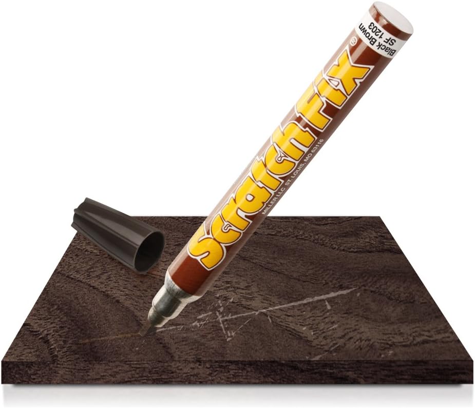 Miller SF1203 Wood Stain Scratch Fix Pen / Wood Repair Marker Black