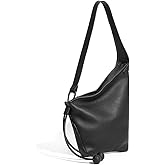 MFFOR Hobo Bags for Women, Genuine Leather Tote Bag, Slouchy Shoulder Purse, Crossbody Handbags with Adjustable Strap