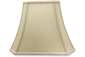 Royal Designs, Inc. Rectangle Bell Cut Corner Designer Lamp Shade (6.25 x 8) x (11 x 16) x 12 - Pack of 1
