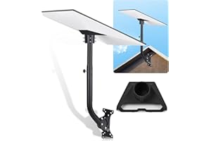 Steinwhale Adjustable Mounting Kit with Aluminum Pipe Adapter Pole Mount for Starlink Standard/Gen 3, Long Wall Roof Mount, C
