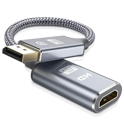 Adaptador DisplayPort a HDMI, Adaptador de Pantalla 4K DP a HDMI ...