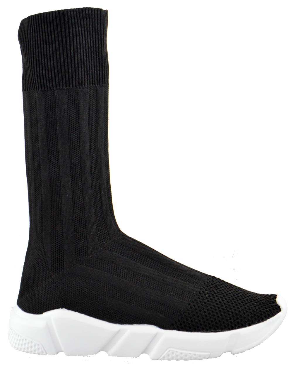 Forever Link Sock 12 Womens Elastic Fabric Knit Hightop Sneaker - Image 3