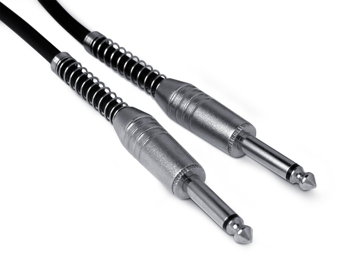 1m / 3ft Snakebite Professional Guitar/Instrument Cable. TS Jack to Jack Lead. Suitable for guitar, bass, keyboards etc
