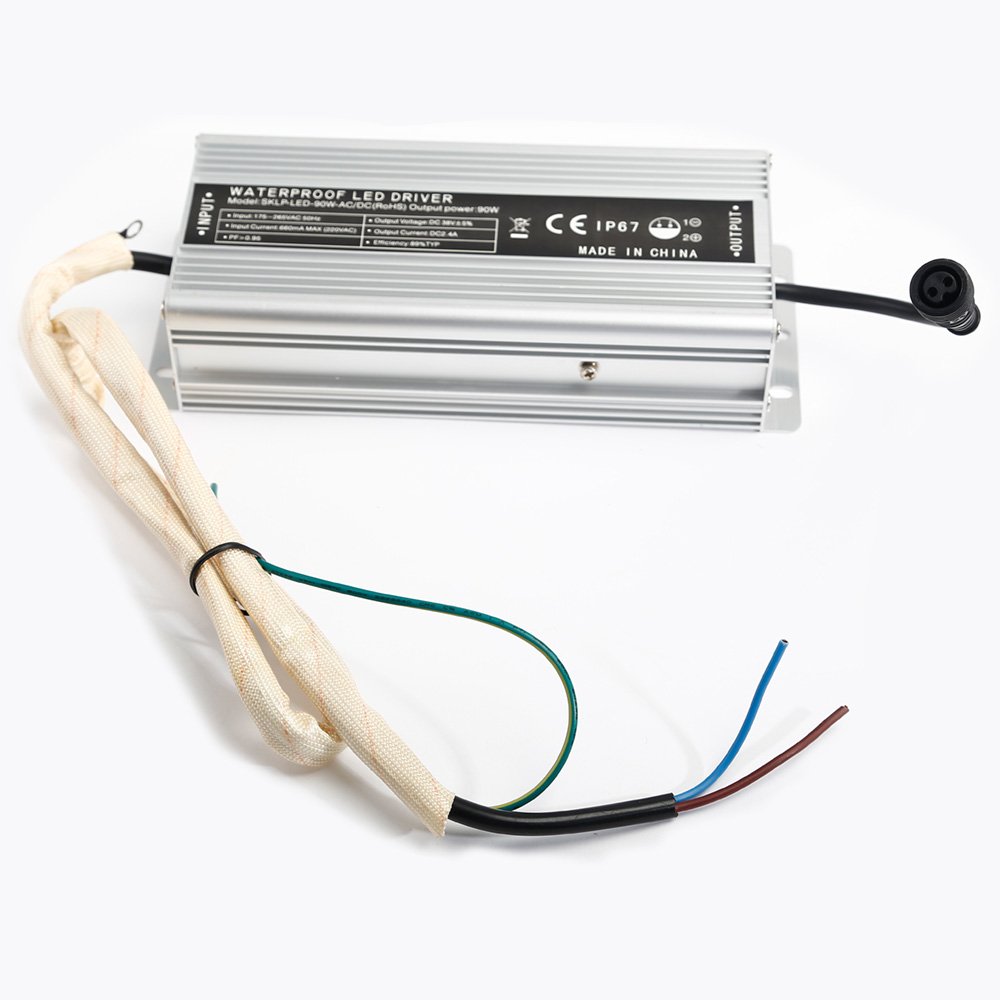 AGM 60W / 90W / 180W IP67 Waterproof LED Transformer Driver Power Supply DC 36V for LED Strip Lights, Panel Light Lamp