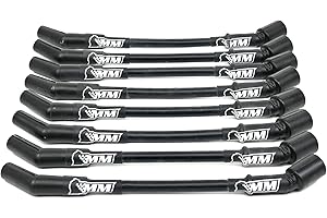 Michigan Motorsports LS Truck Spark Plug Wire Set - Black 10mm Performance Wires - Fits 4.8L 5.3L 6.0L 6.2L LS Engines - Silverado Sierra Tahoe Yukon Escalade