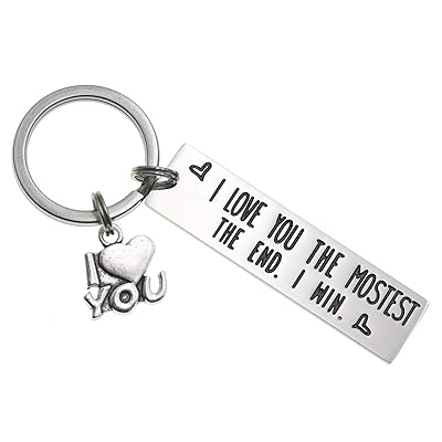 Buy I Love You More Most Mostest The End I Win Keychain Friendship Key Chain Cute Boyfriend Girlfriend Birthday Gifts Online In Indonesia B0rnwg1s