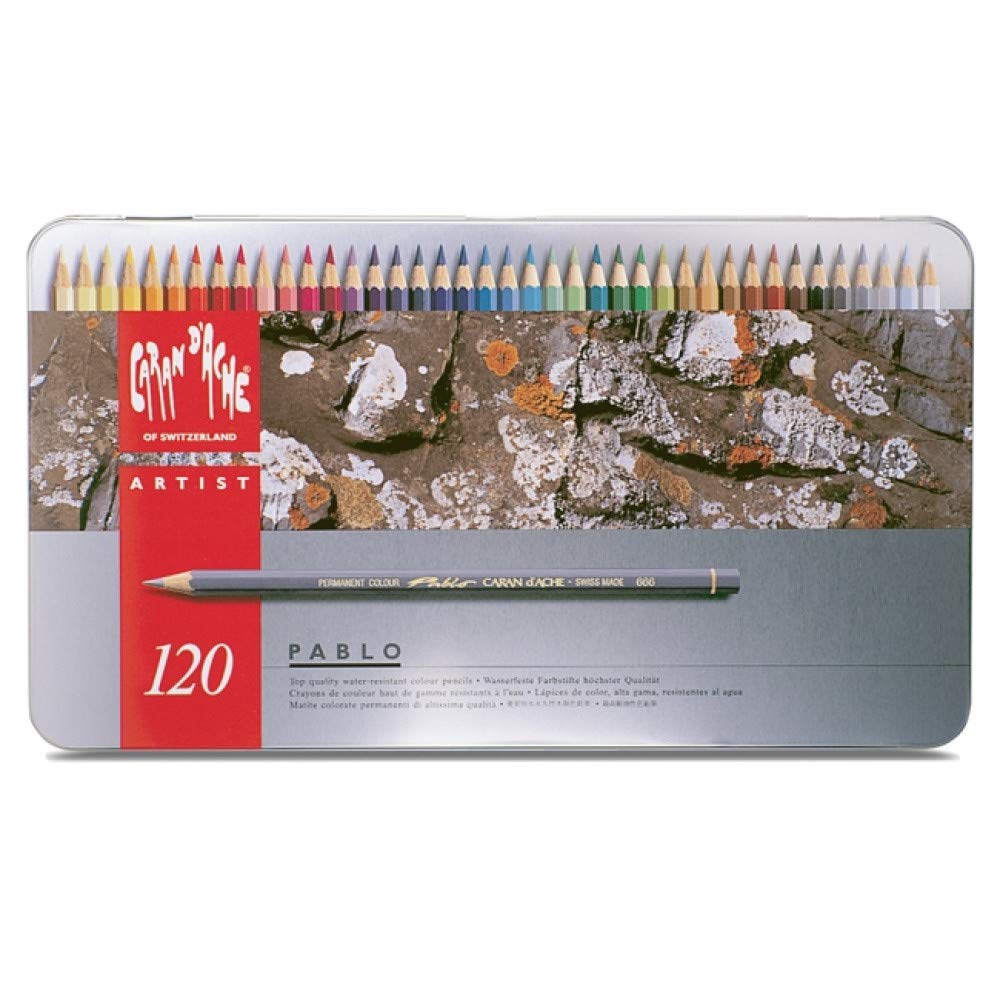 Photo 1 of Caran d'Ache Pablo Colored Pencil Set Of 120 Metal Box (666.420)