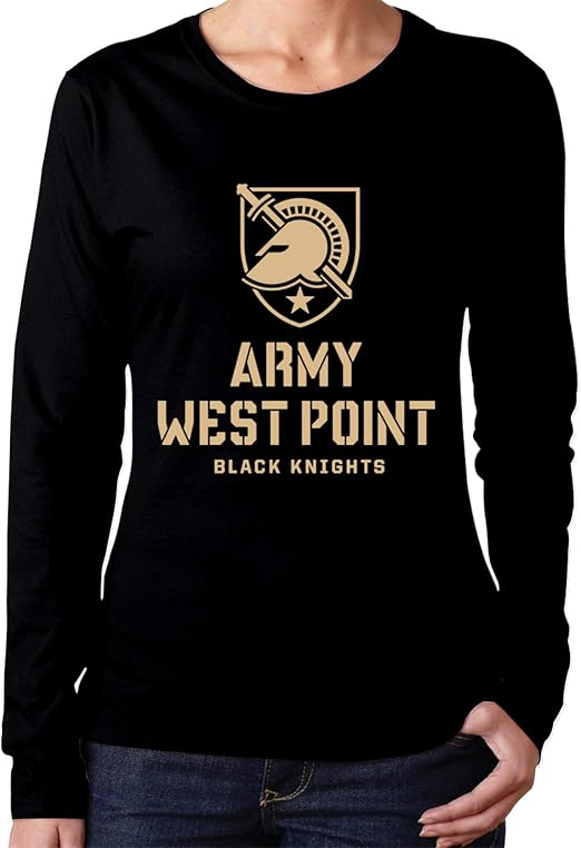 ZHENGZHOUSHIWEN West Point Military Academy West Point Academy Logo Woman's Long Sleeve T-Shirts 