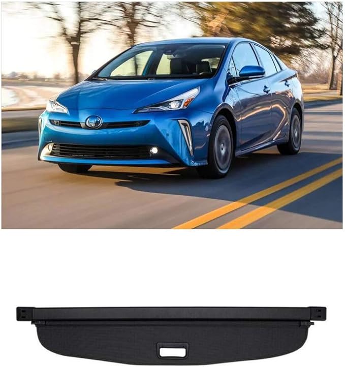 Amazon Com Cosilee Interior Rear Trunk Cargo Cover Security Shield Shade Tonneau Covers Compatible For 2019 Toyota Prius L Eco Xle And Limited Automotive