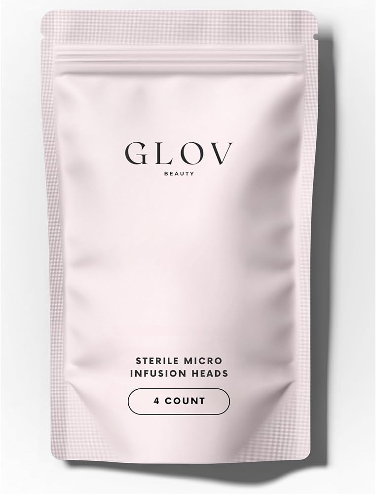 Glov Beauty Replacement Micro Infusion Heads - 0.25mm Cosmetic Stamp Heads, Single Use Beauty Accessories - (4 Count)