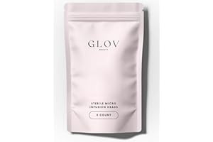 Glov Beauty Replacement Micro Infusion Heads - 0.25mm Cosmetic Stamp Heads, Single Use Beauty Accessories - (4 Count)
