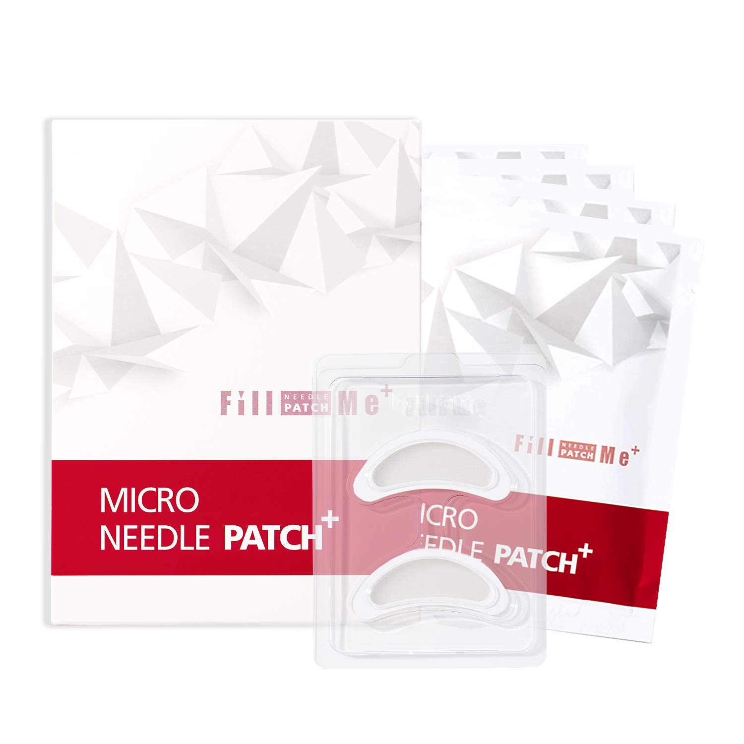 JYS&TECH FILL ME Micro Needle Patch+ 4pairs - Hyaluronic Acid Microneedle Patch Wrinkles | Micro Needle Patch Pads for Puffy Eyes | Dark Circle | Facial Forehead | Around Mouth Deep Wrinkles Reduce