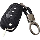 Carbon Silicone Key Fob Cover Protector for Flip Key Ford F150 F250 F350 F450 F550 Explorer Ranger Escape