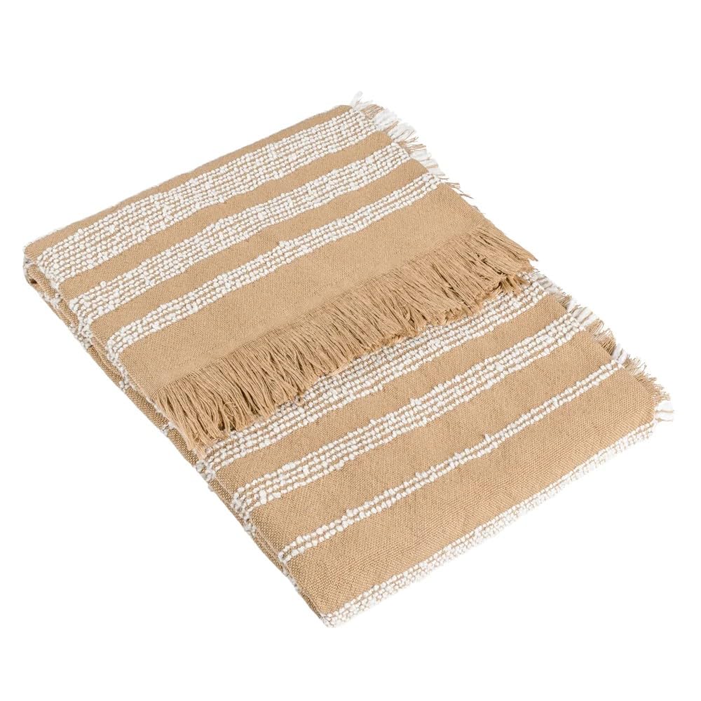 Hoem Jour Woven Fringed Throw,130 x 180cm