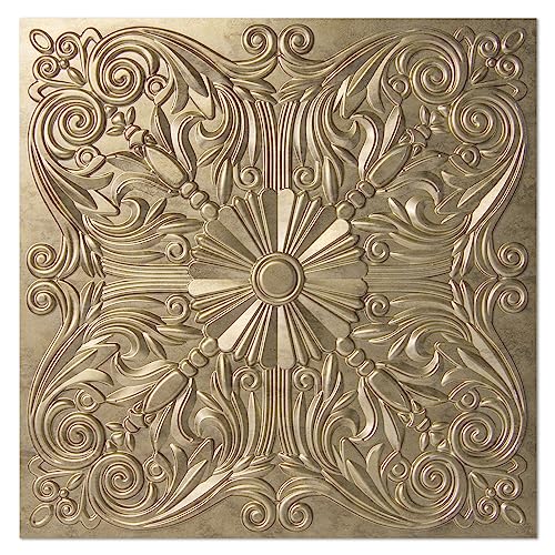 Art3d Decorative Ceiling Tile 2x2 Glue up, Lay in
