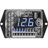 TARAMPS VTS5.1 Automotive Digital Voltmeter and Sequencer VTS 5.1 Blue LED Automotive Car Audio 5 Sequencer Outputs SPL Mode Voltage Protection, Digital Display, Car Audio Monitor, Black