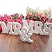 OliaDesign Mrs Wedding Decoration, White