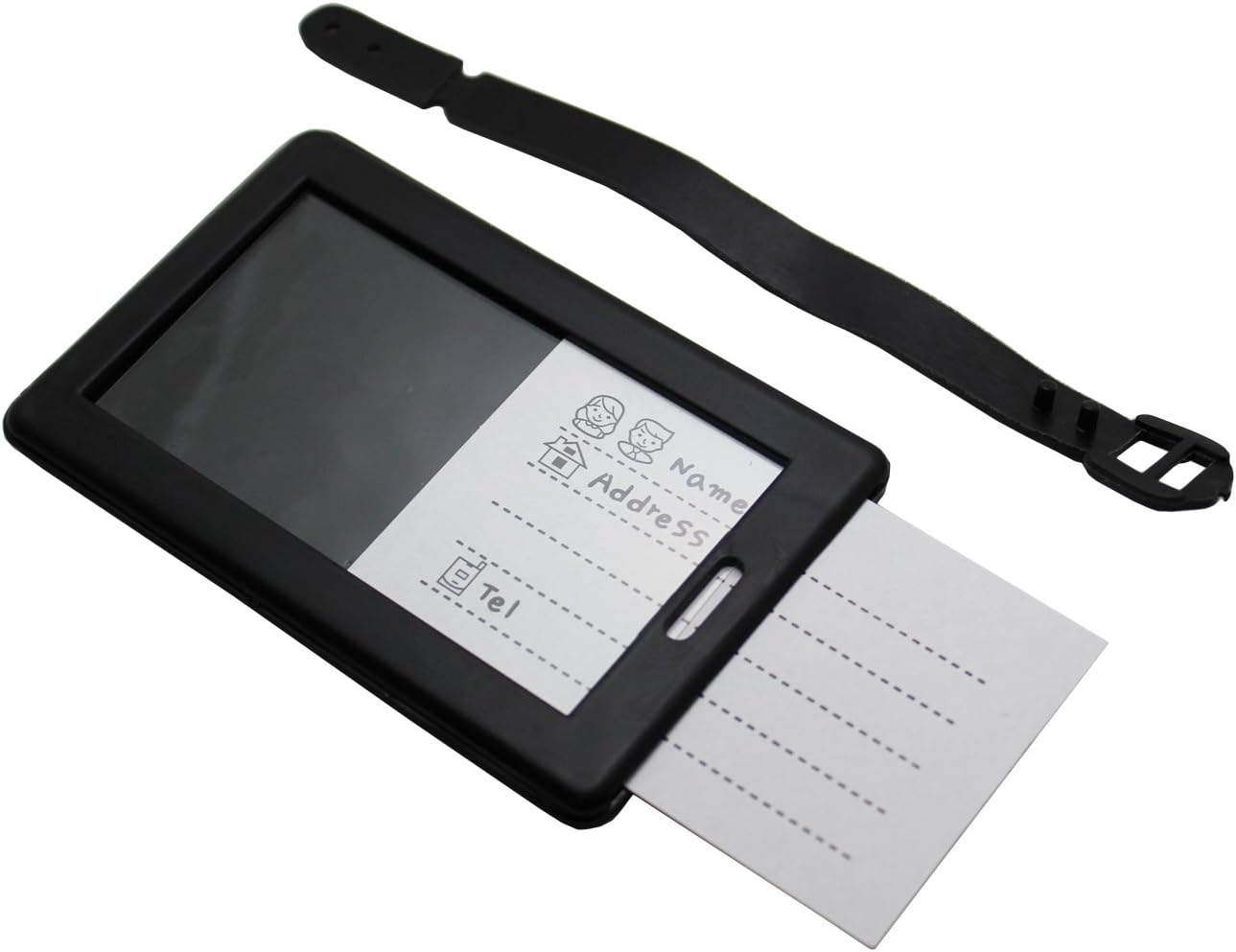  | LJY Travel Luggage Suitcase Labels ID Tags Business Card Holder, Set of 8 | Luggage Tags