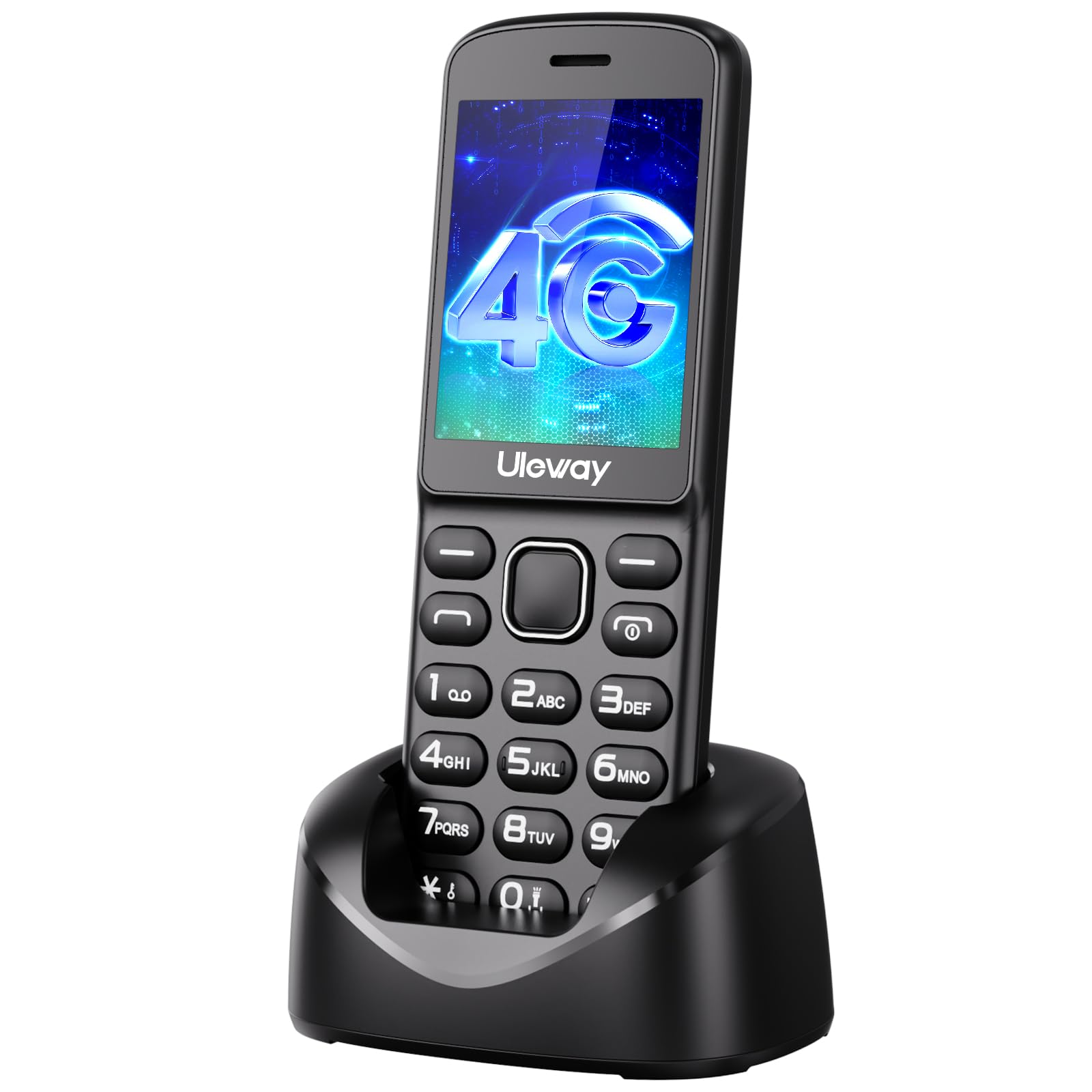 4G Volte Wireless Home Phone and Senior Mobile Phone 2-in-1, Unlocked Mobile Phone with Bluetooth, SIM Card Required, 1400 mAh Battery, Ideal for Seniors and as a Replacement Device