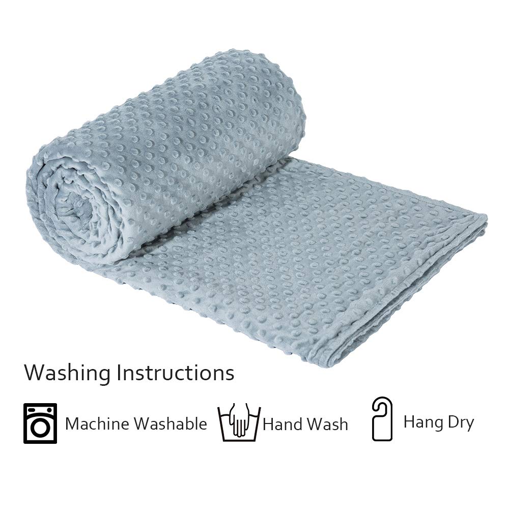 Syrinx Weighted Blanket |15 lbs | 60 x 80 | Dark Grey | Especially