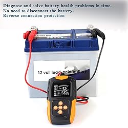 Foxwer 12v and 24v Battery Tester for