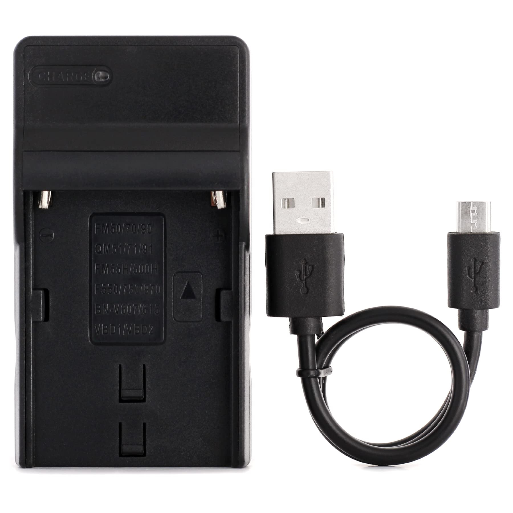 Norifon NP-FM50 USB Charger for Sony CCD-TRV308, CCD-TRV138, CCD-TRV328, DSLR-A350, DSLR-A100, DSLR-A200, DSR-PD170, DSR-PD150, HVR-Z5U, HVR-Z1U, MVC-CD400 Camera and More