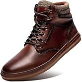 Arkbird Casual Sneaker Shoes, Lace-up Leather Chukka Boots for Men