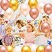 Party Balloons, 12” 60Pcs Gold&Pink&Champagne Gold Party Balloon Decoration Supplies - Great Glitter Rose Gold Assorted Color globos for Birthday/Engagement/Bridal/Wedding/Graduation/Proms/Baby Shower