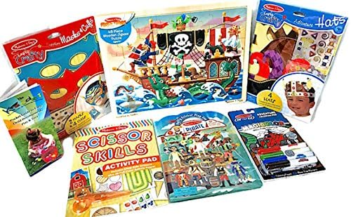 Melissa &amp; Doug On the Go Adventure Toy Bundle: Puzzle, Stickers, Crafts and Color activities ages 4+