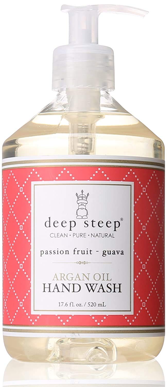 Deep Steep Argan Oil Liquid Hand Wash, Mango Papaya, 17.6 Fluid Ounce : Beauty