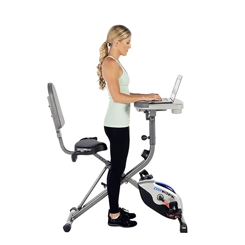 Exerpeutic ExerWorK 1000 Fully Adjustable Desk Folding Exercise