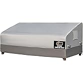 GORILLA GRIP Waterproof Large Outdoor Patio Sofa Cover, 80 Inch, Adjustable Furniture Covers Sets for Winter, Keep Cushions Dry, Protects from Sun, Snow, Rain, Windproof, UV Coated, 1 Pack