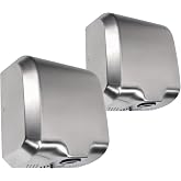 Goetland Stainless Steel Commercial Hand Dryer 1800w Automatic High Speed Heavy Duty Dull Polished Pack of 2